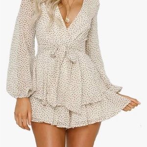 Polka dot romper